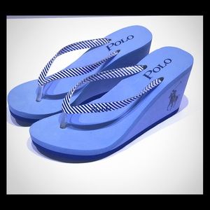 Polo Wedge Flip Flops
